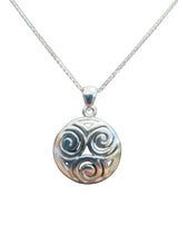Load image into Gallery viewer, CELTIC TRIPLE SPIRAL PENDANT
